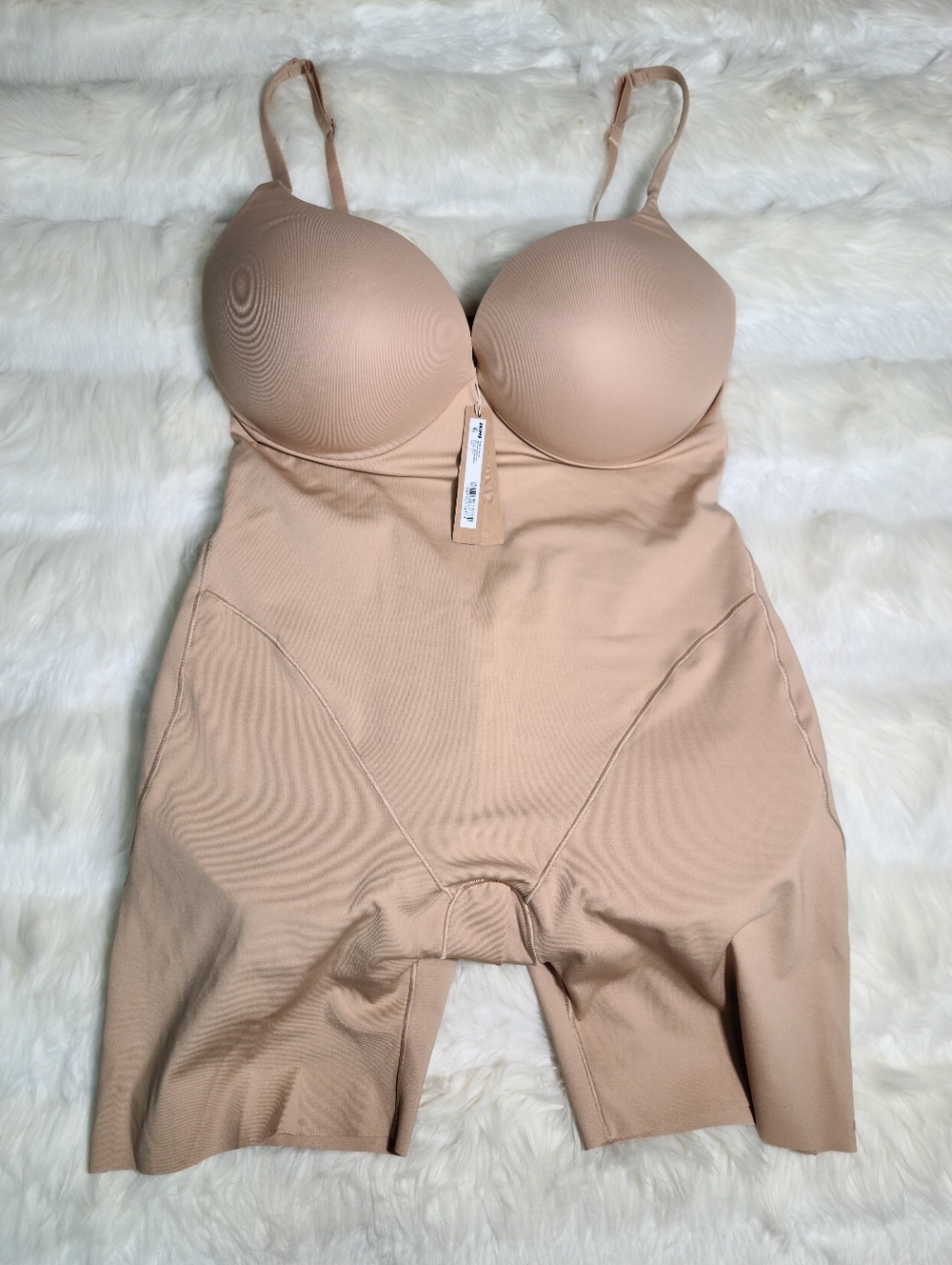 SKIMS Ultimate Mid Thigh Bodysuit Neutral Brown Clay XL NEW